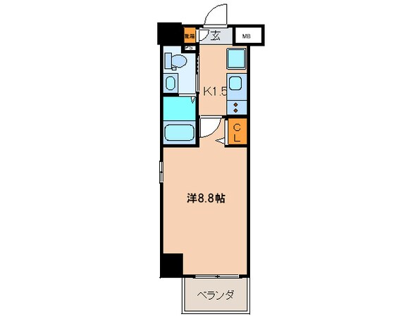 ｴｽﾃﾑﾌﾟﾗｻﾞ名古屋・栄ﾌﾟﾚﾐｱﾑ(404)の物件間取画像